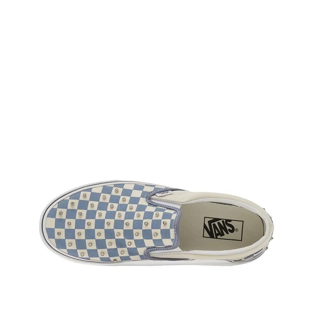 Zapatillas Vans Classic Slip-On con diseño de cuadro Azul 4/6