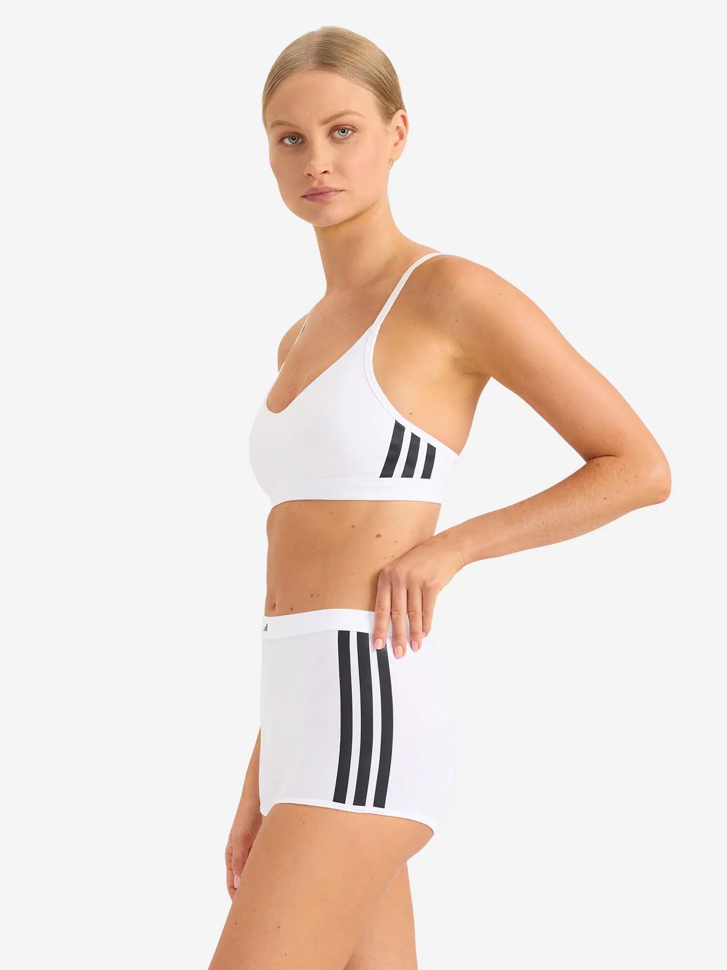 Bralette soft, ohne Bügel Damen - Sport Active Essentials Cotton 3 Stripes 6/6