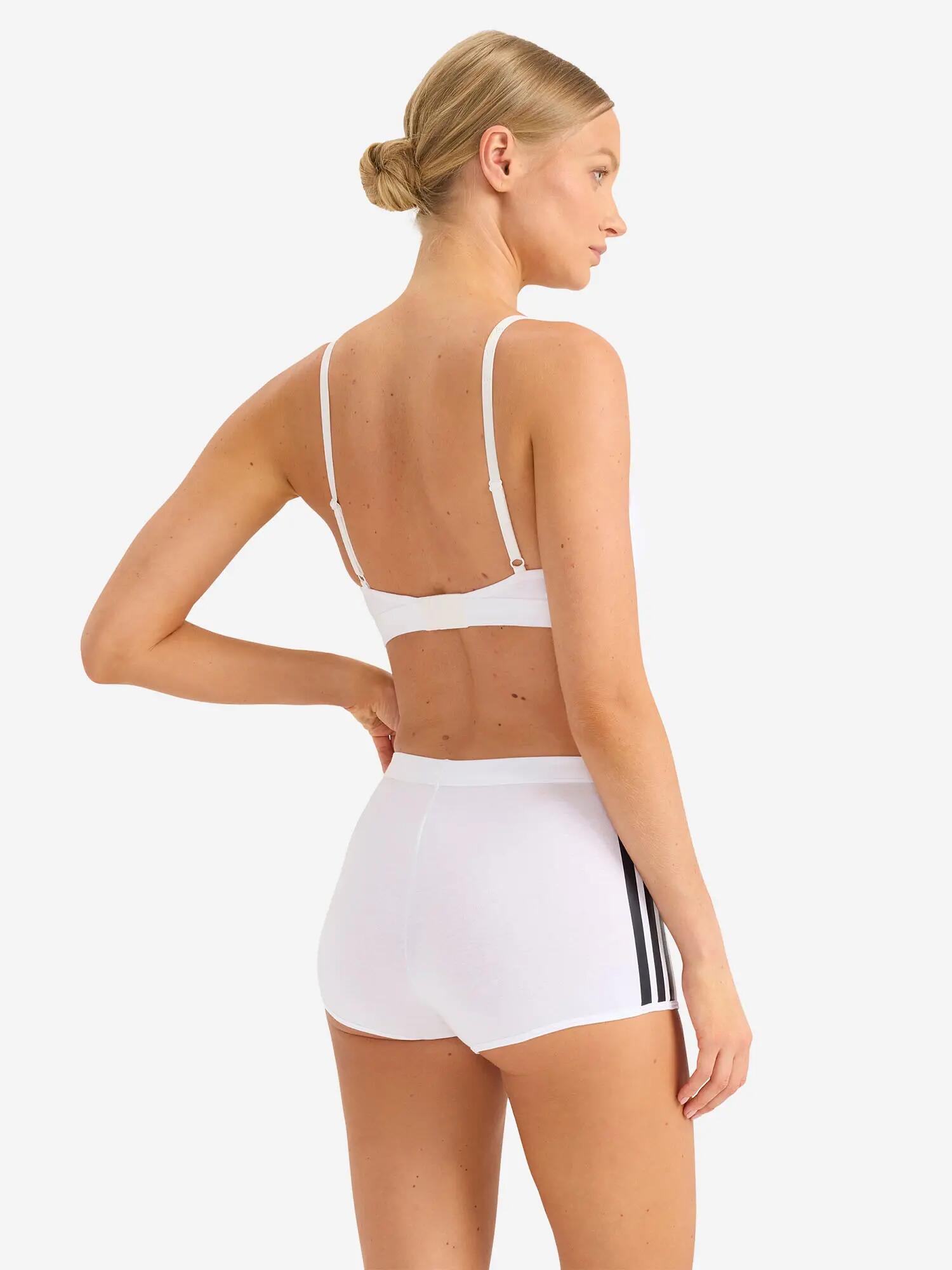 Bralette soft, ohne Bügel Damen - Sport Active Essentials Cotton 3 Stripes 4/6