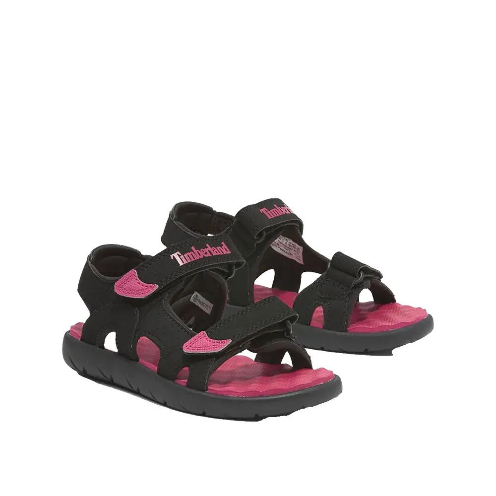 Timberland Perkins Row 2 Strap Sandals Black/Pink 5/9
