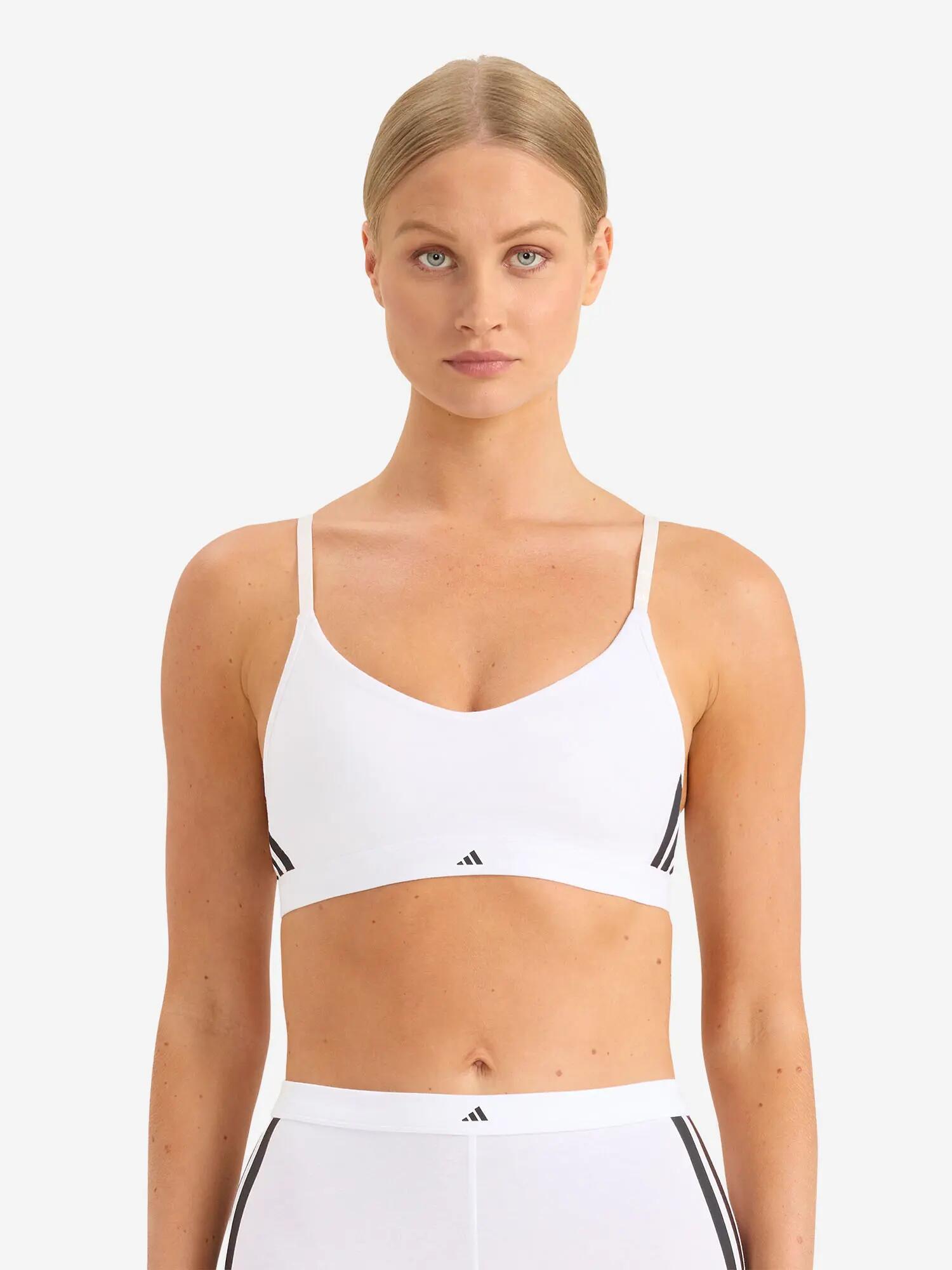 Bralette soft, ohne Bügel Damen - Sport Active Essentials Cotton 3 Stripes 2/6