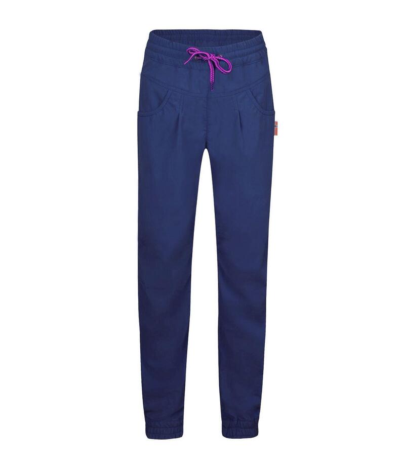 Pantalon outdoor fille Oslo bleu marine/magenta