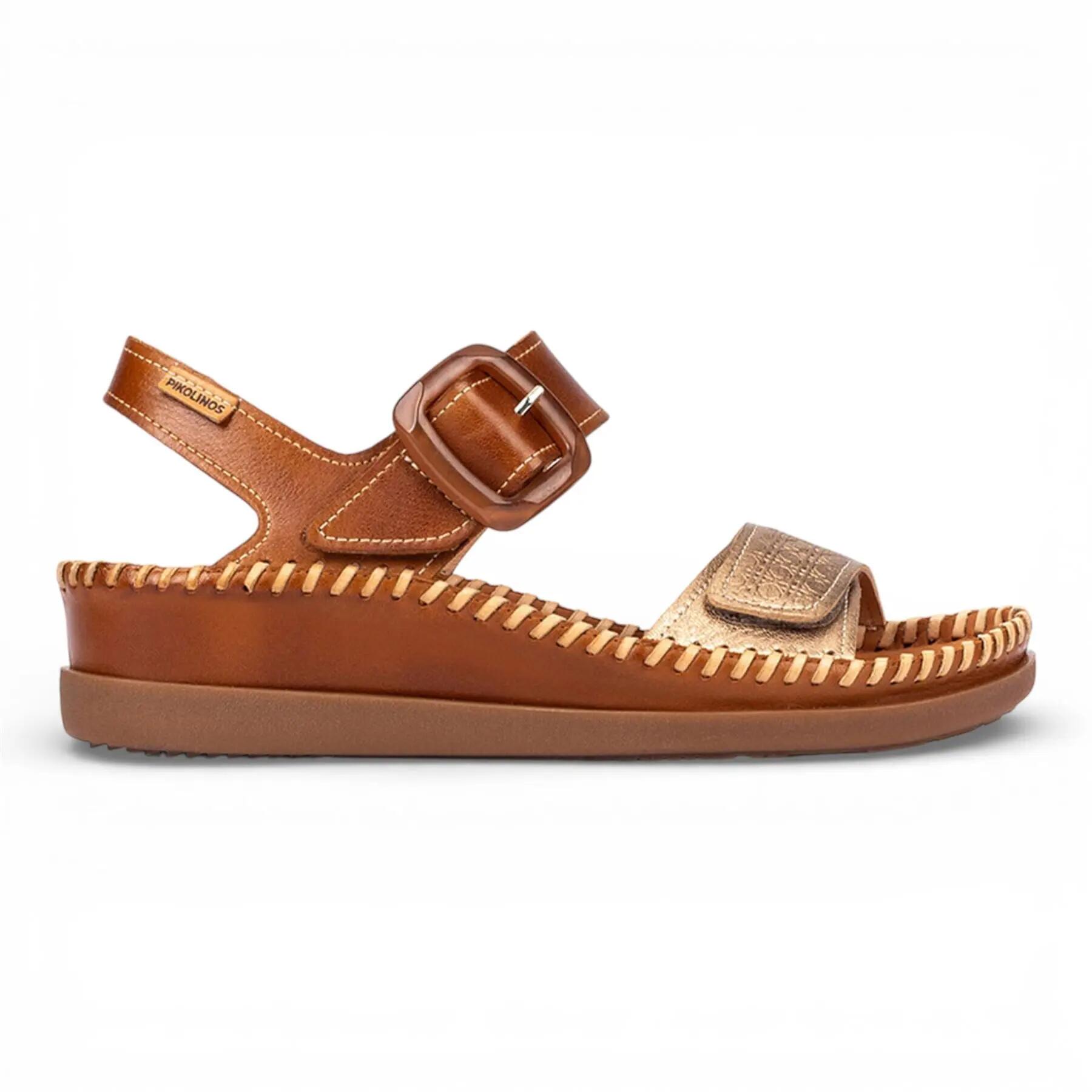 Pikolinos Womens Leather Lightweight Summer Wedge Sandals - Cadaques 1/8