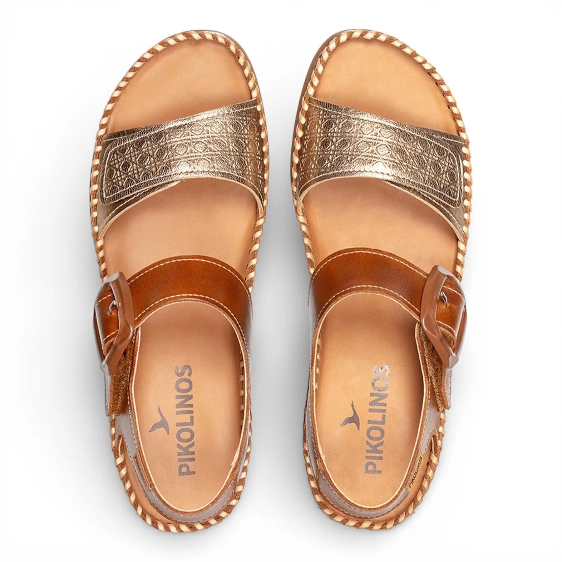 Pikolinos Womens Leather Lightweight Summer Wedge Sandals - Cadaques 8/8