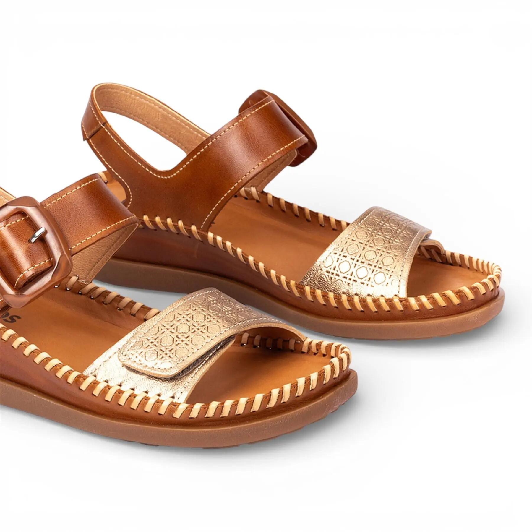 Pikolinos Womens Leather Lightweight Summer Wedge Sandals - Cadaques 6/8