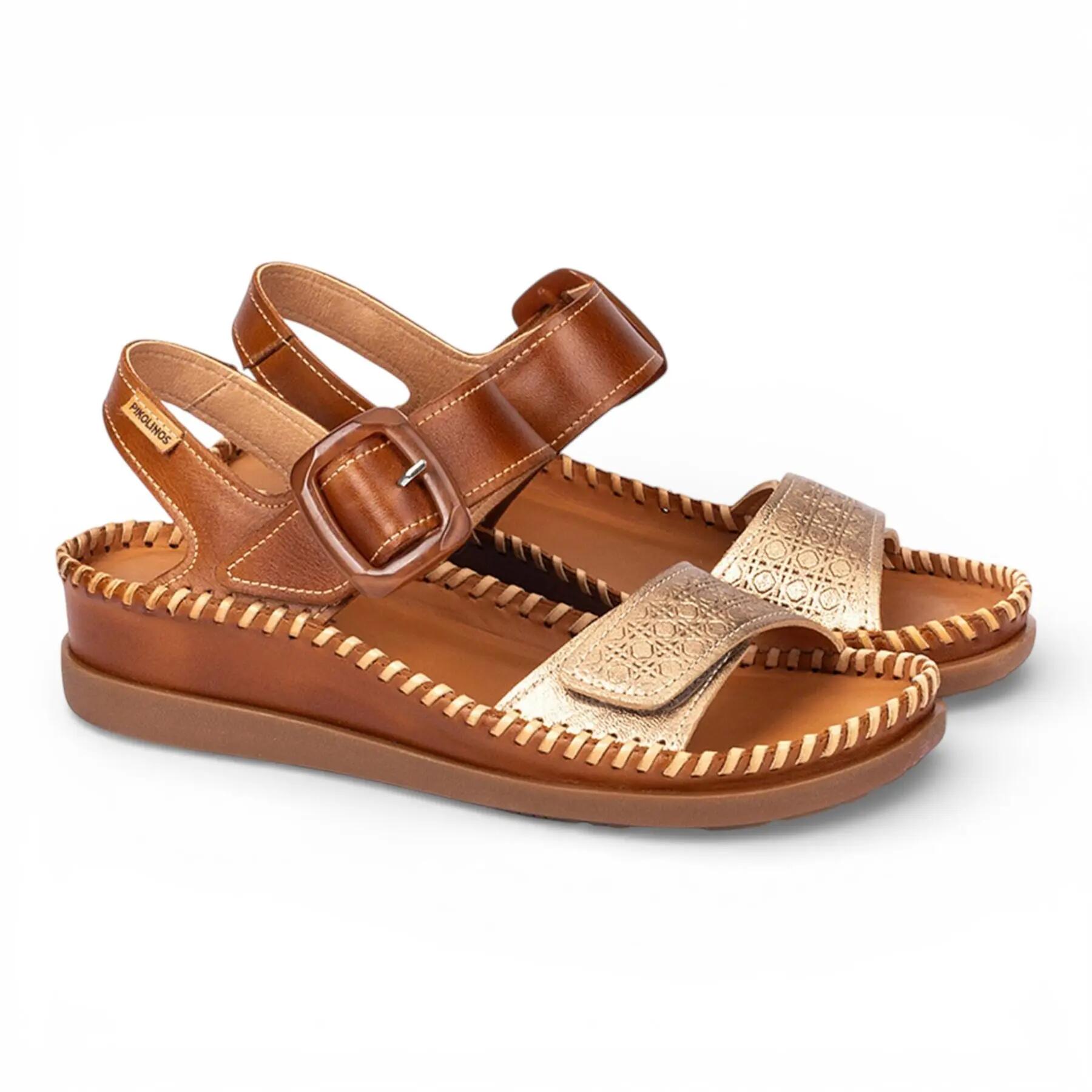 Pikolinos Womens Leather Lightweight Summer Wedge Sandals - Cadaques 4/8