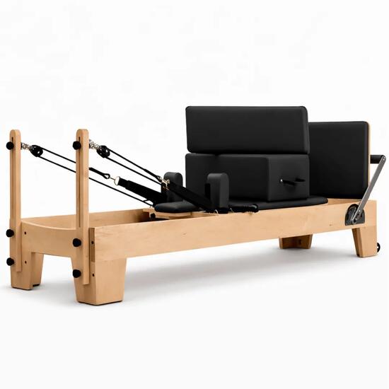 Reformer Pilates en bois avec box et 6 ressorts