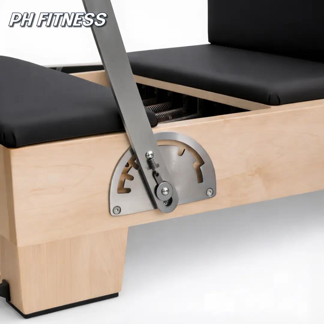 Reformer Pilates em madeira com caixa e 6 molas 7/9