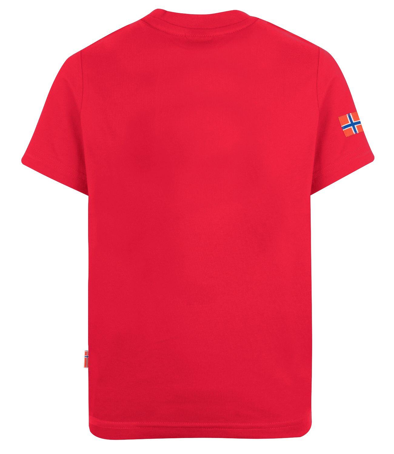 Kinder T-Shirt Troll T Rot/Delphinblau 2/3