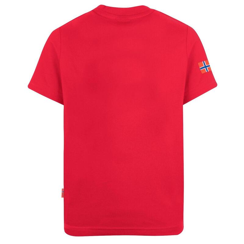 Kinder T-Shirt Troll T Rot/Delphinblau