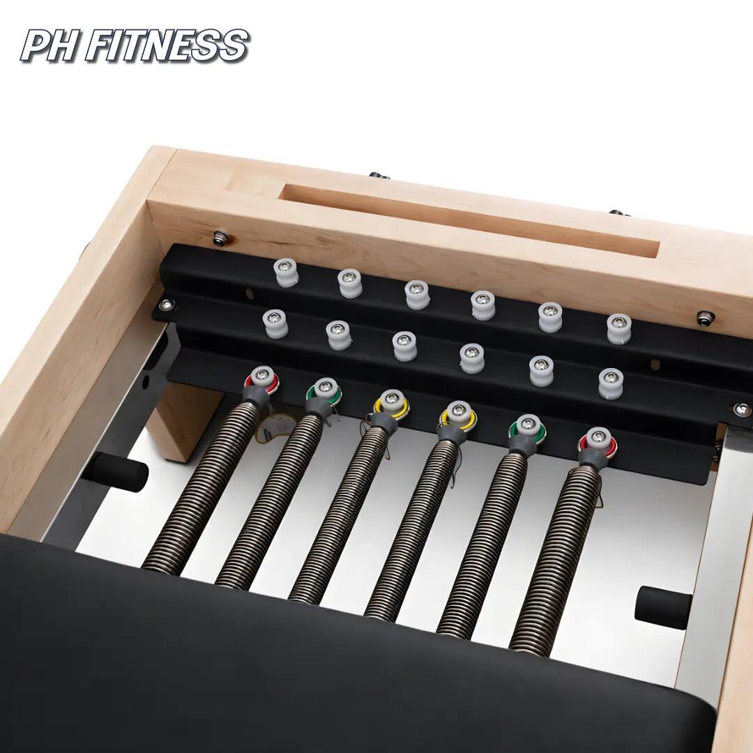 Reformer Pilates em madeira com caixa e 6 molas 6/9