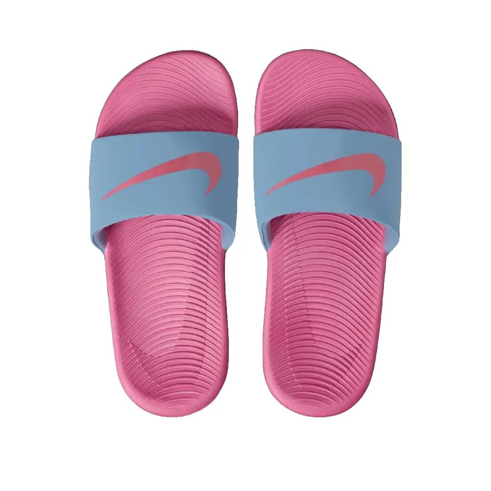 Tongs Nike Kawa Azul de trabalho/Peony-Chalk 2/6