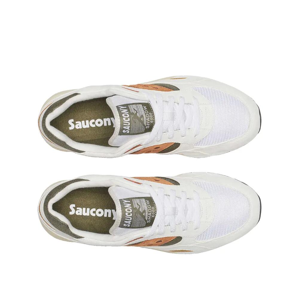 Zapatillas Saucony Shadow 6000 Blancas/Rojas 3/4