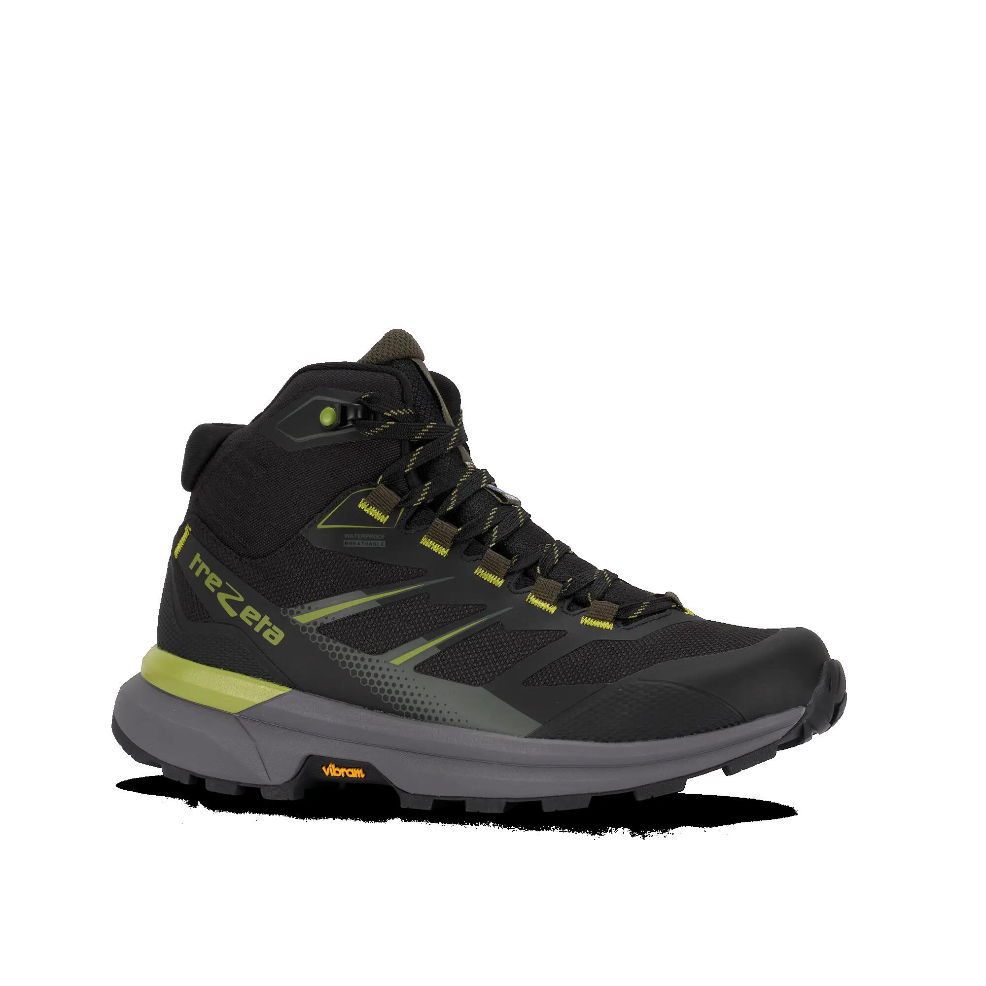 Scarpe Trekking Uomo RAVIK MID WP BLACK LIME 3/5