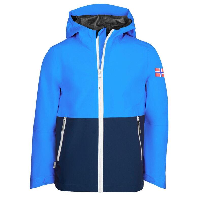 Veste de pluie Haugesund enfants bleu marine / bleu moyen