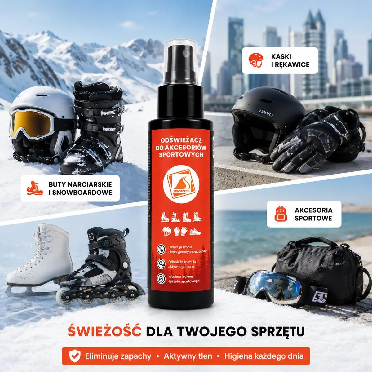 Odświeżacz do butów i akcesoriów sportowych SnowSport 200 ml 4/6