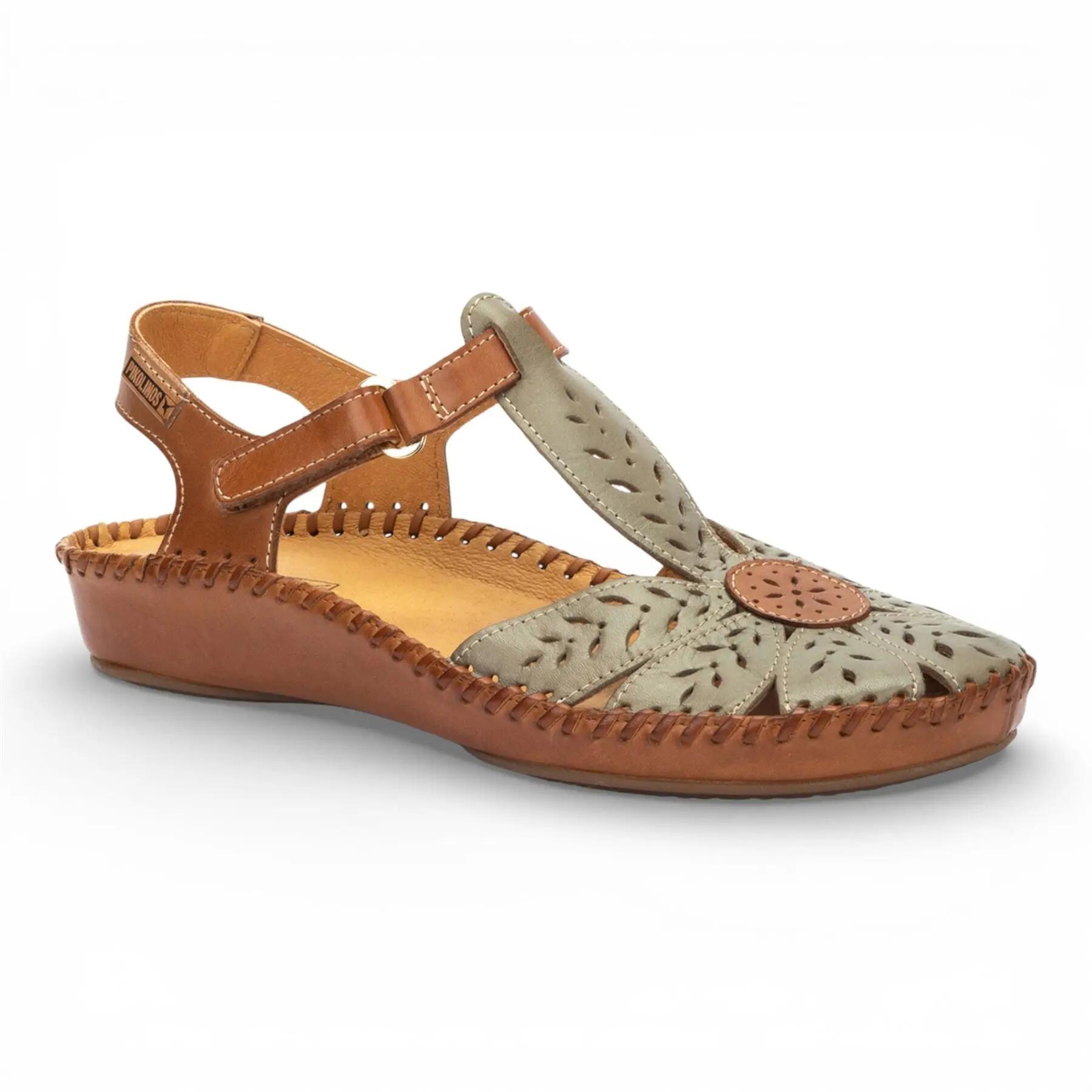 Pikolinos Womens Leather Cushioned Wedge Sandal Shoes - P-Vallarta 8/8