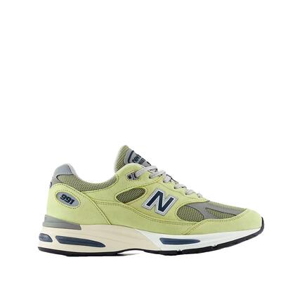 Zapatillas New Balance 991 Verde Banano/Espuma/Luna