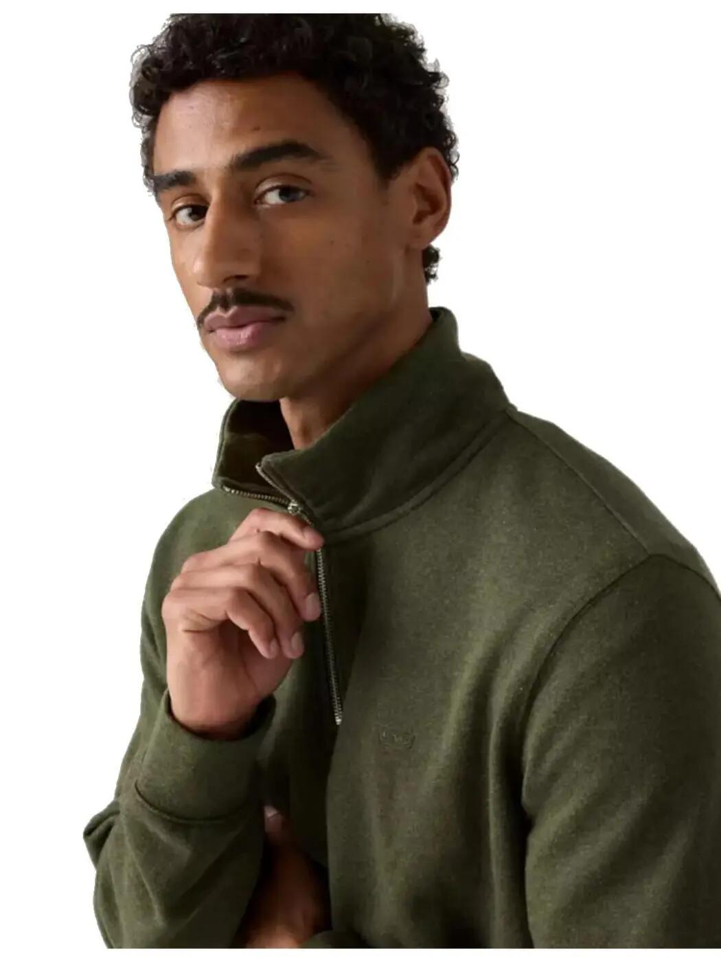 Sweat-shirts en polaire pour homme Levis original vert 4/4