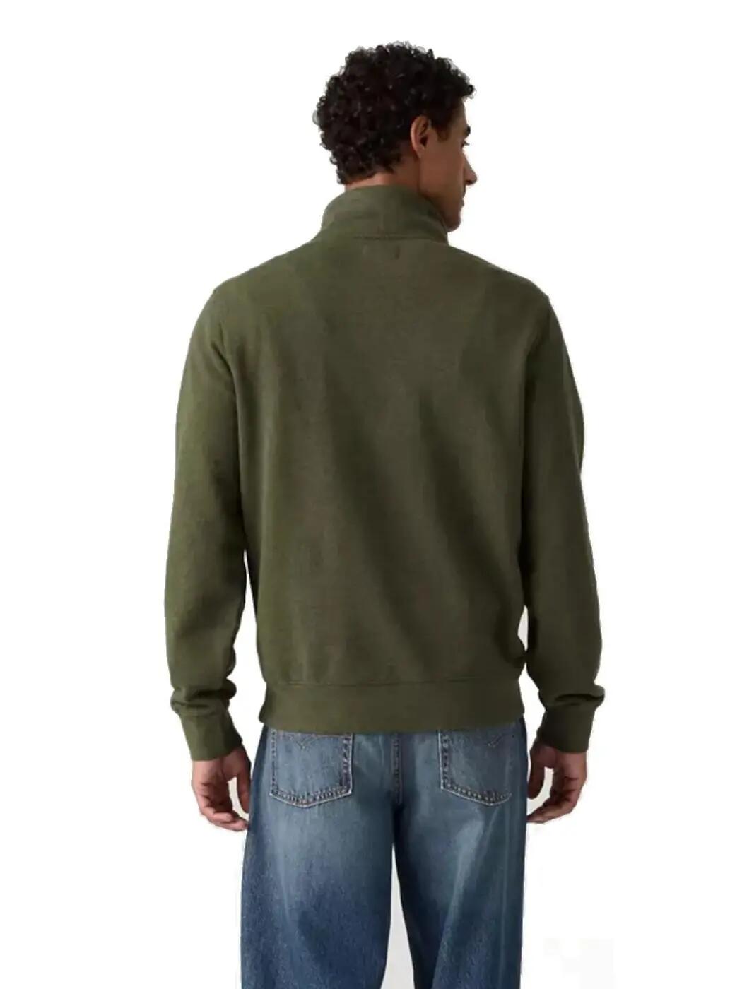 Sweat-shirts en polaire pour homme Levis original vert 3/4