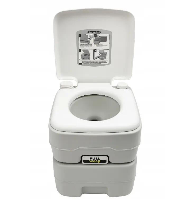 Toaleta turystyczna przenośna chemiczna 20L WC kemping działka kamper 9/12