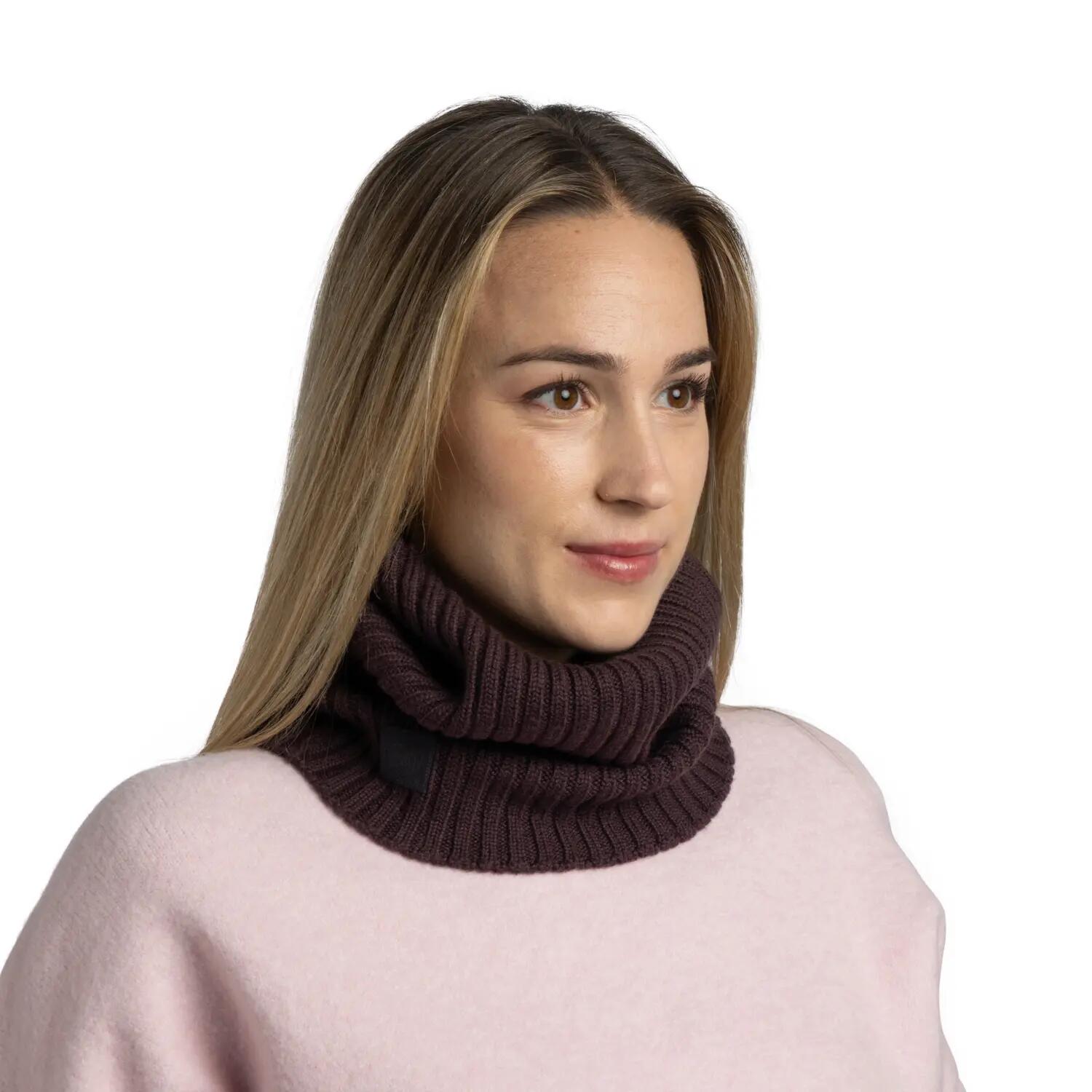 Komin z wełny merino Knitted Norval 4/7