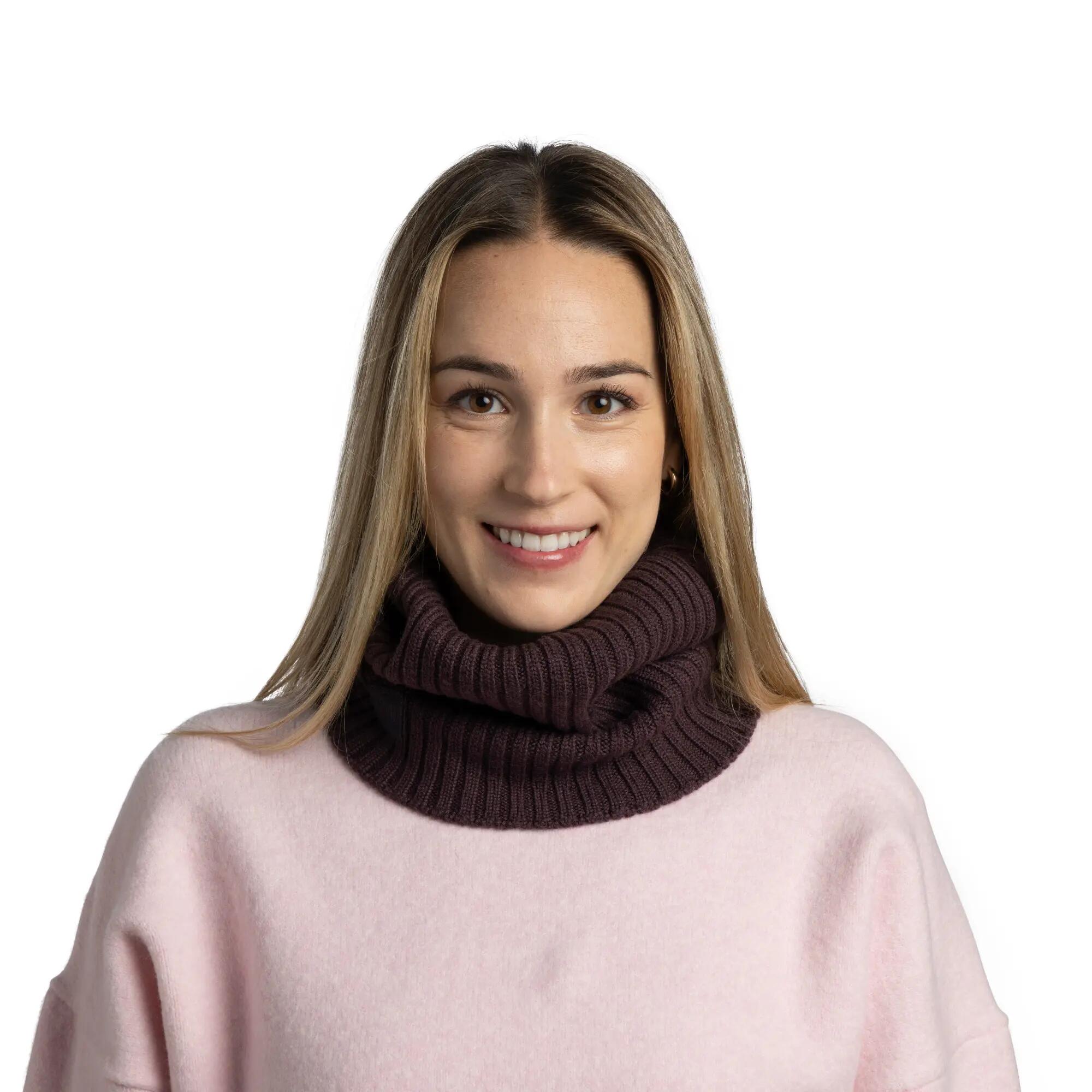 Komin z wełny merino Knitted Norval 3/7