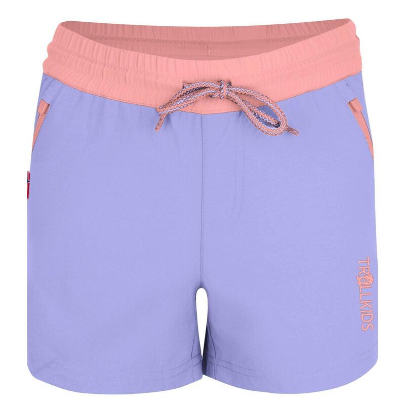 Short enfant Arendal violet/abricot