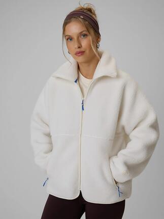 Polar sherpa loose ze stójką damski 4F 4FWAW26TFLEF463
