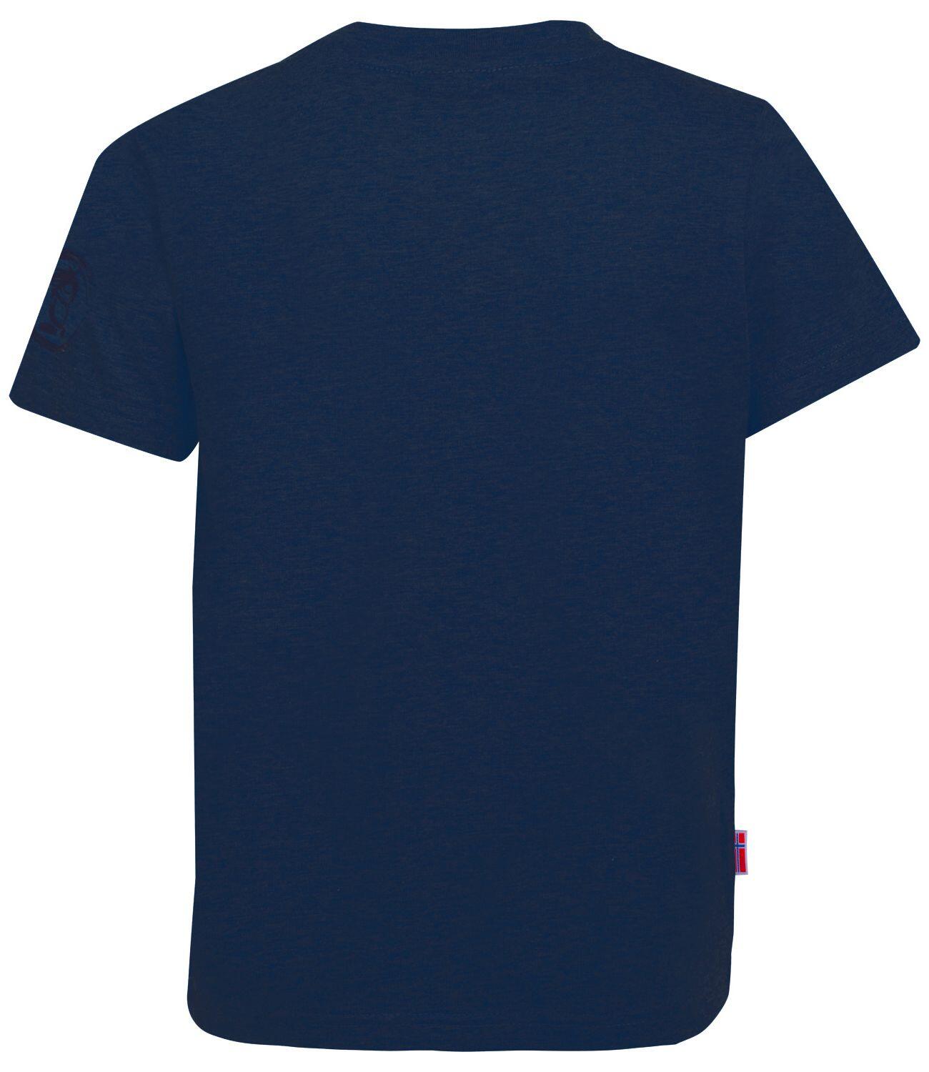 T-shirt enfants Oslo bleu marine / orange 2/2