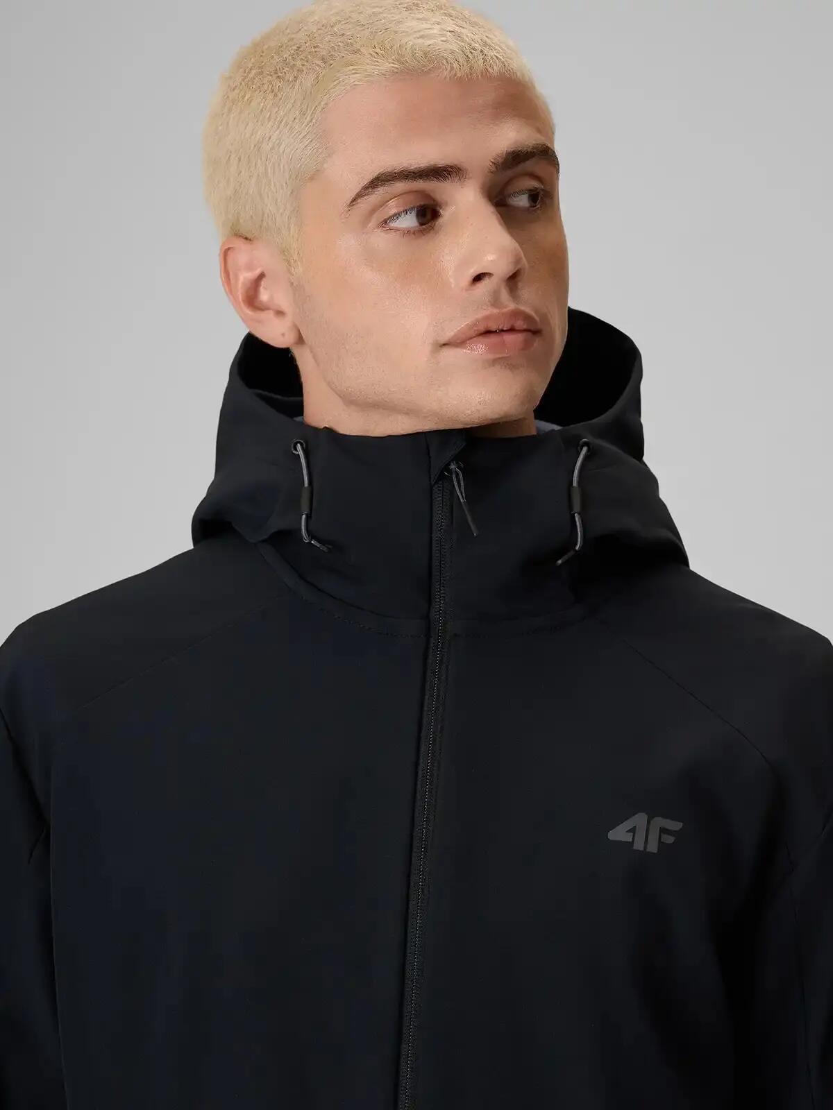 Kurtka typu softshell z kapturem męska 4F 4FWAW26TSOFM608 6/7