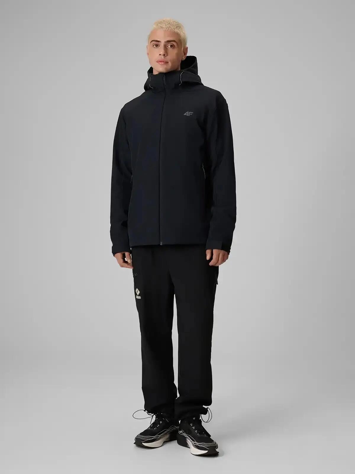 Kurtka typu softshell z kapturem męska 4F 4FWAW26TSOFM608 5/7