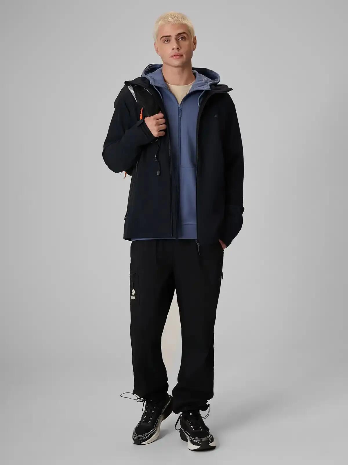 Kurtka typu softshell z kapturem męska 4F 4FWAW26TSOFM608 4/7