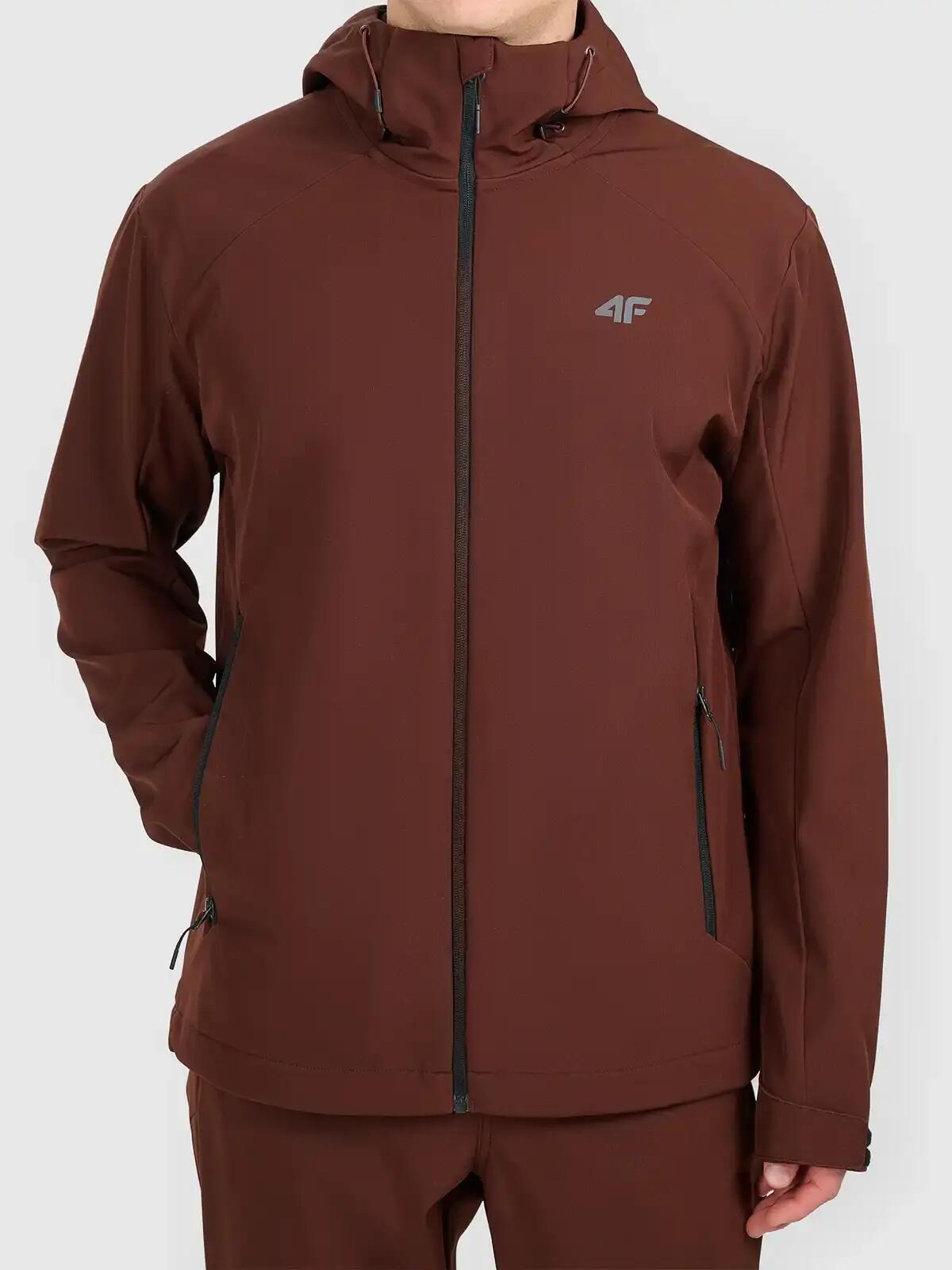 Kurtka typu softshell z kapturem męska 4F 4FWAW26TSOFM608 6/7