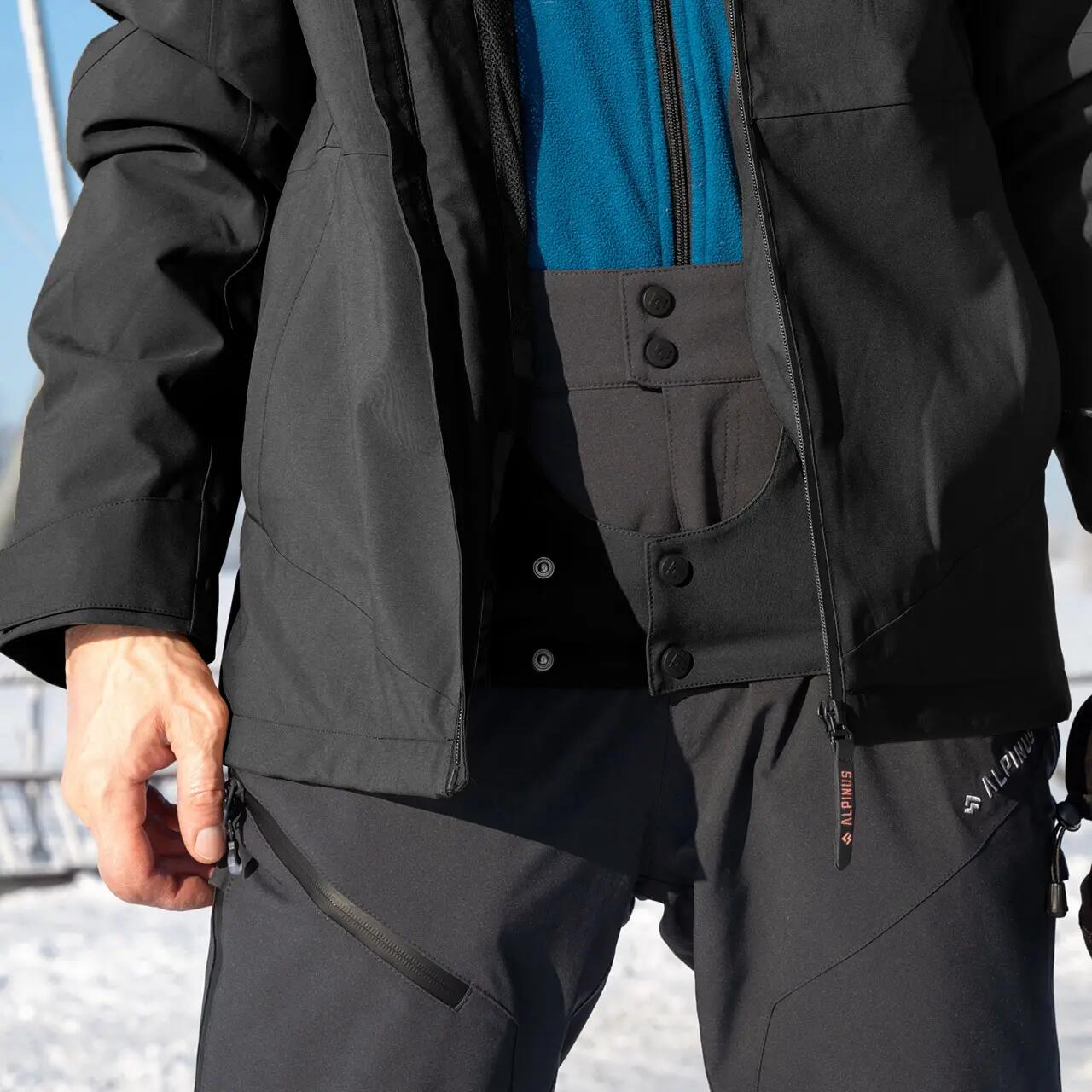 Kurtka męska narciarska zimowa wodoodpornością 20 000 mm Alpinus Tochal 4/7