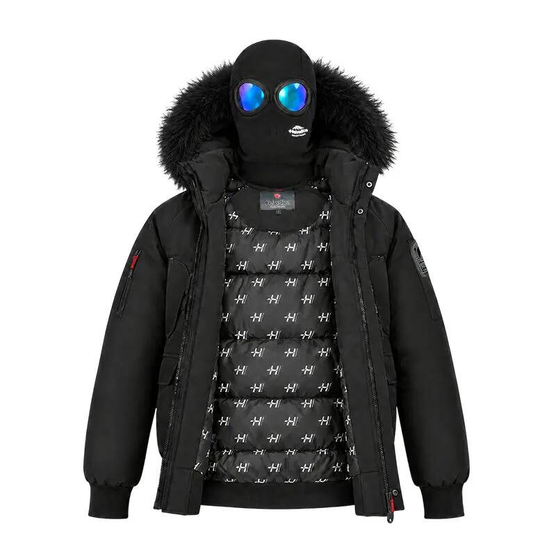 Chaqueta PEGA ONE Helvetica Hombre, Capucha con Pelo Sintético y Pasamontañas 4/7
