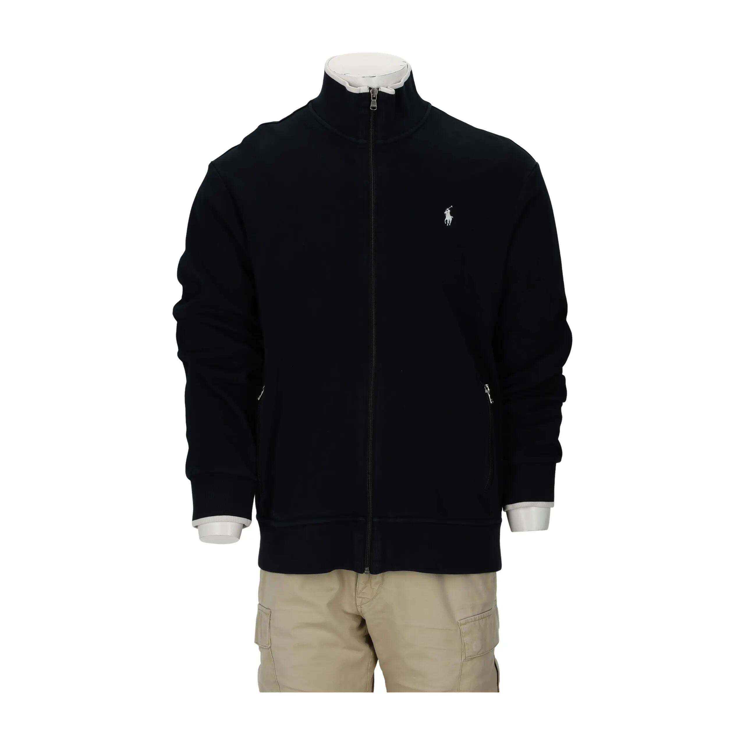 Second life - Men's Full-Zip Sweatshirt with Stand-Up Collar - Very good 1/14
