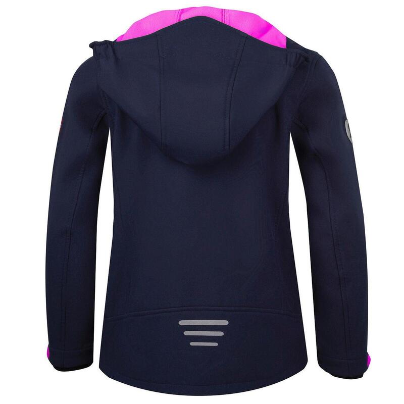 Filles Veste Softshell Trollfjord Imperméable Bleu marine / Magenta