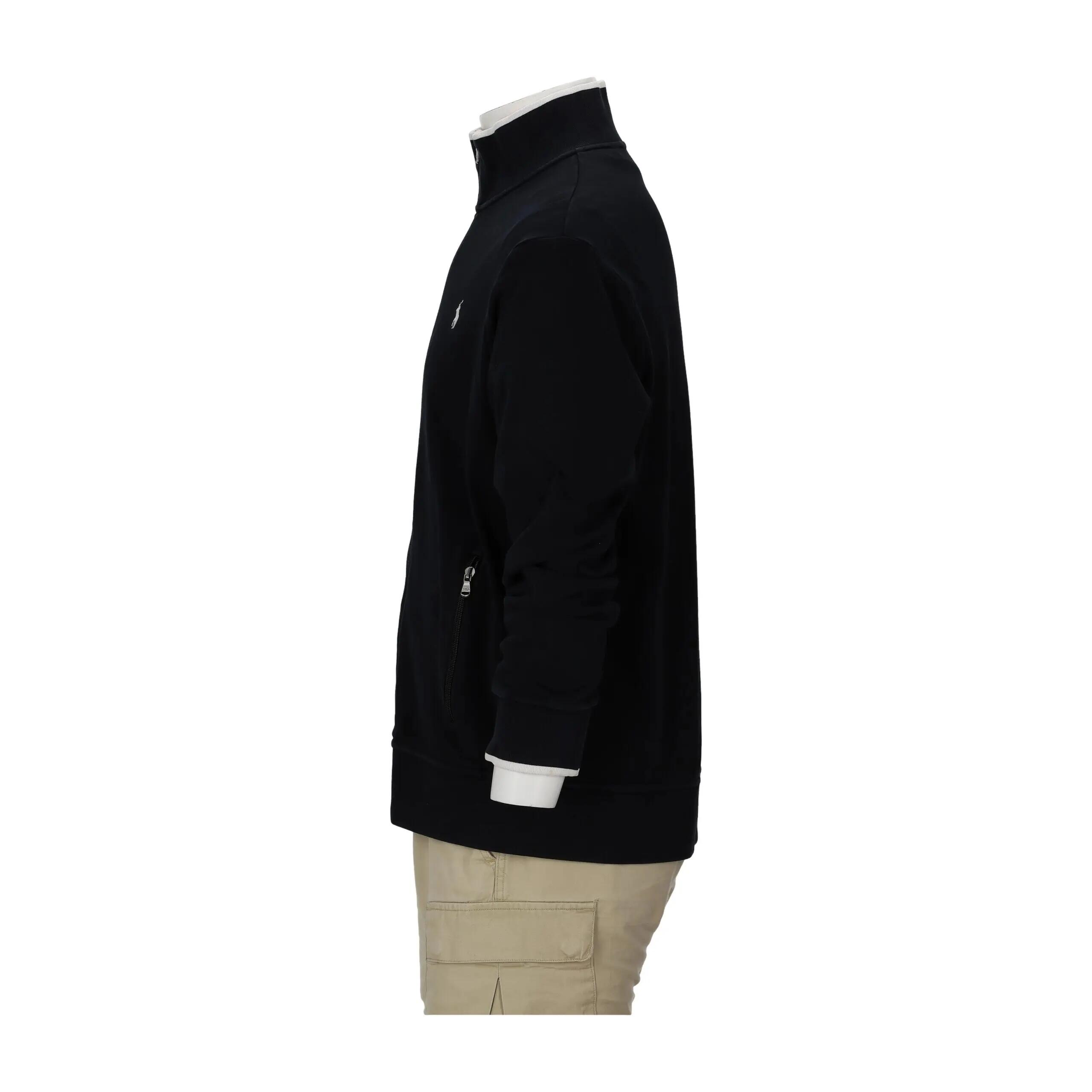 Second life - Men's Full-Zip Sweatshirt with Stand-Up Collar - Very good 3/14