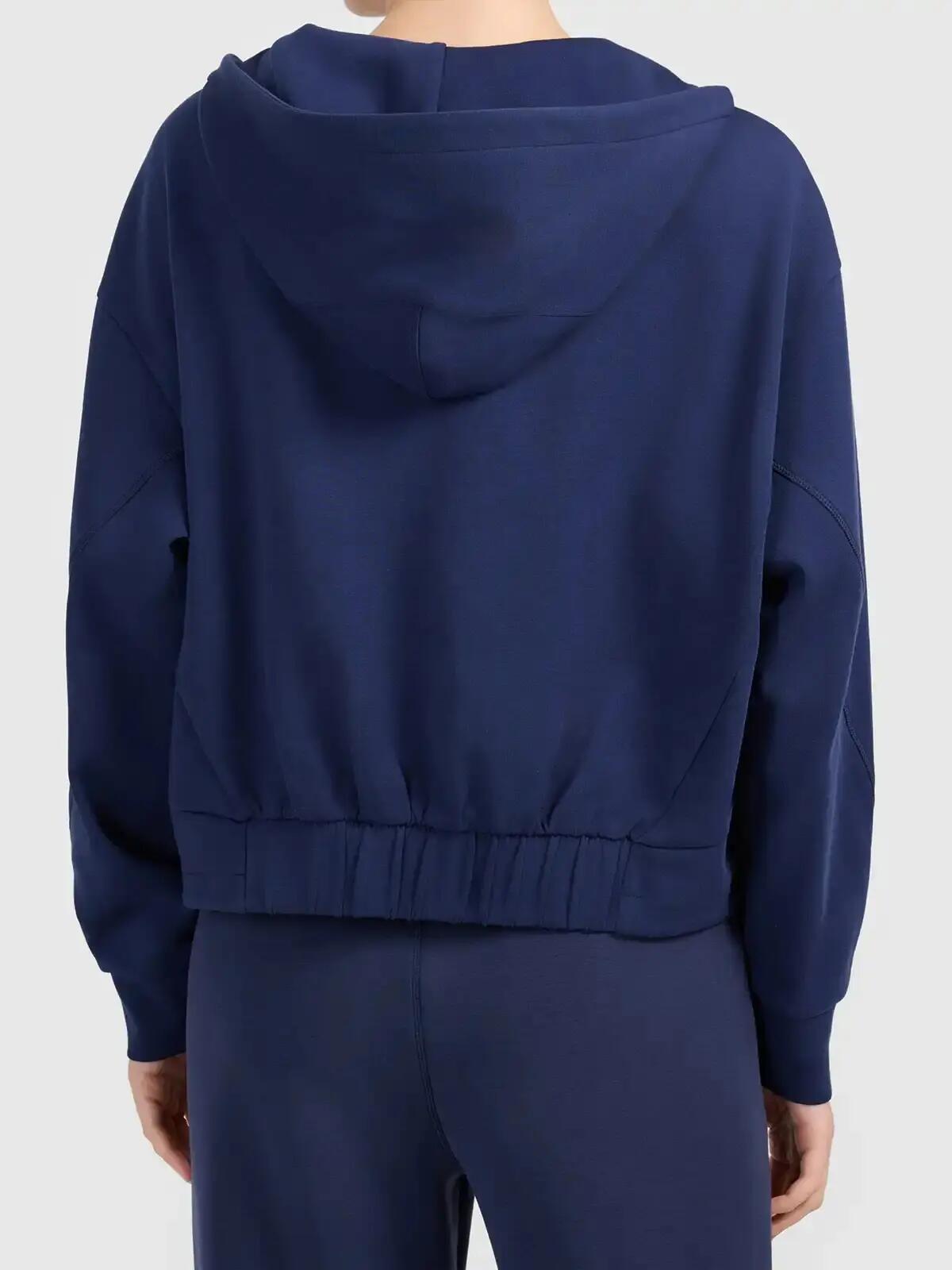 Kopertowa bluza z kapturem z bardzo miękkiej dzianiny damska 4F 4FWAW26TSWSF2661 4/5