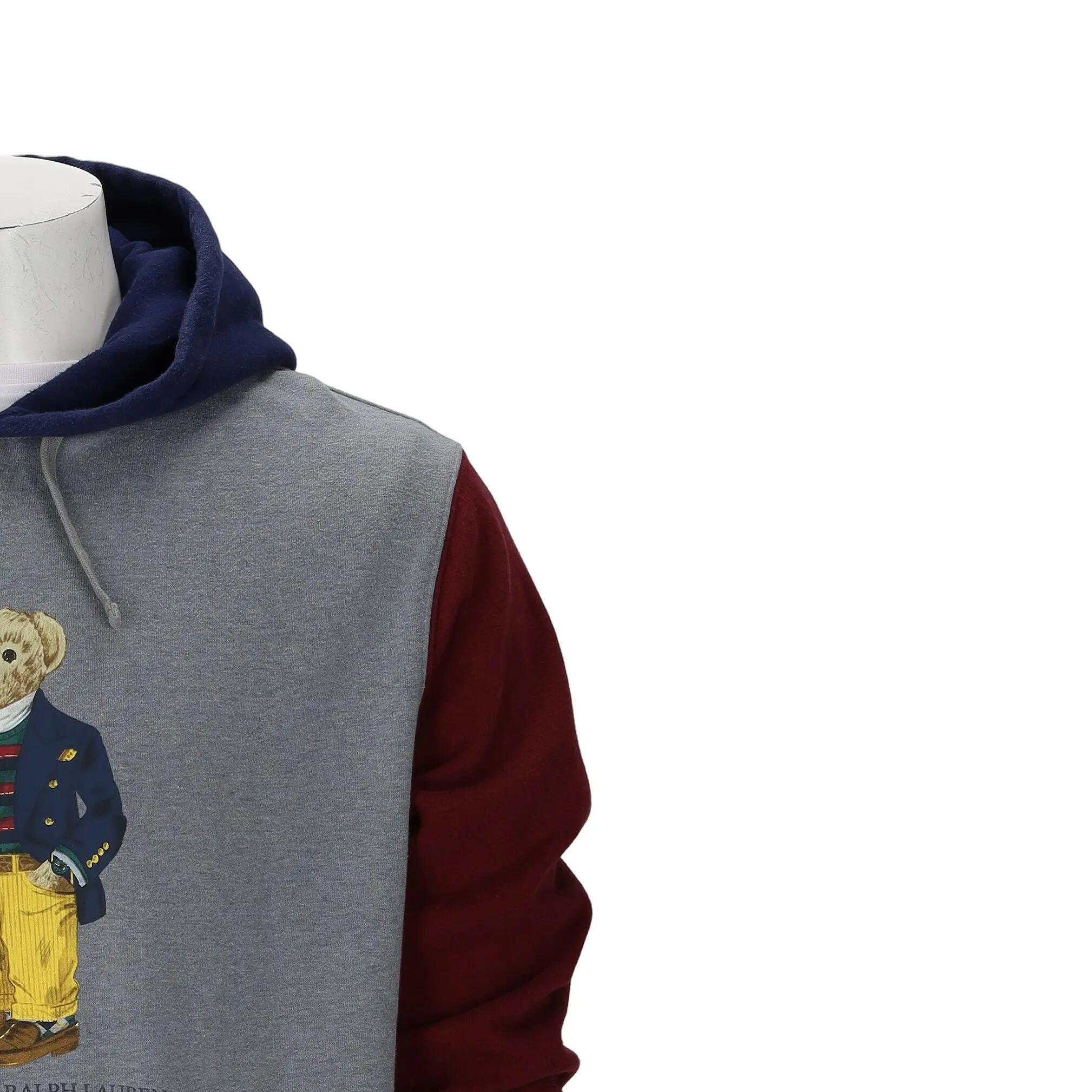 Tweedehands - Heren Hoodie Polo Bear Grijs - Als nieuw 6/15