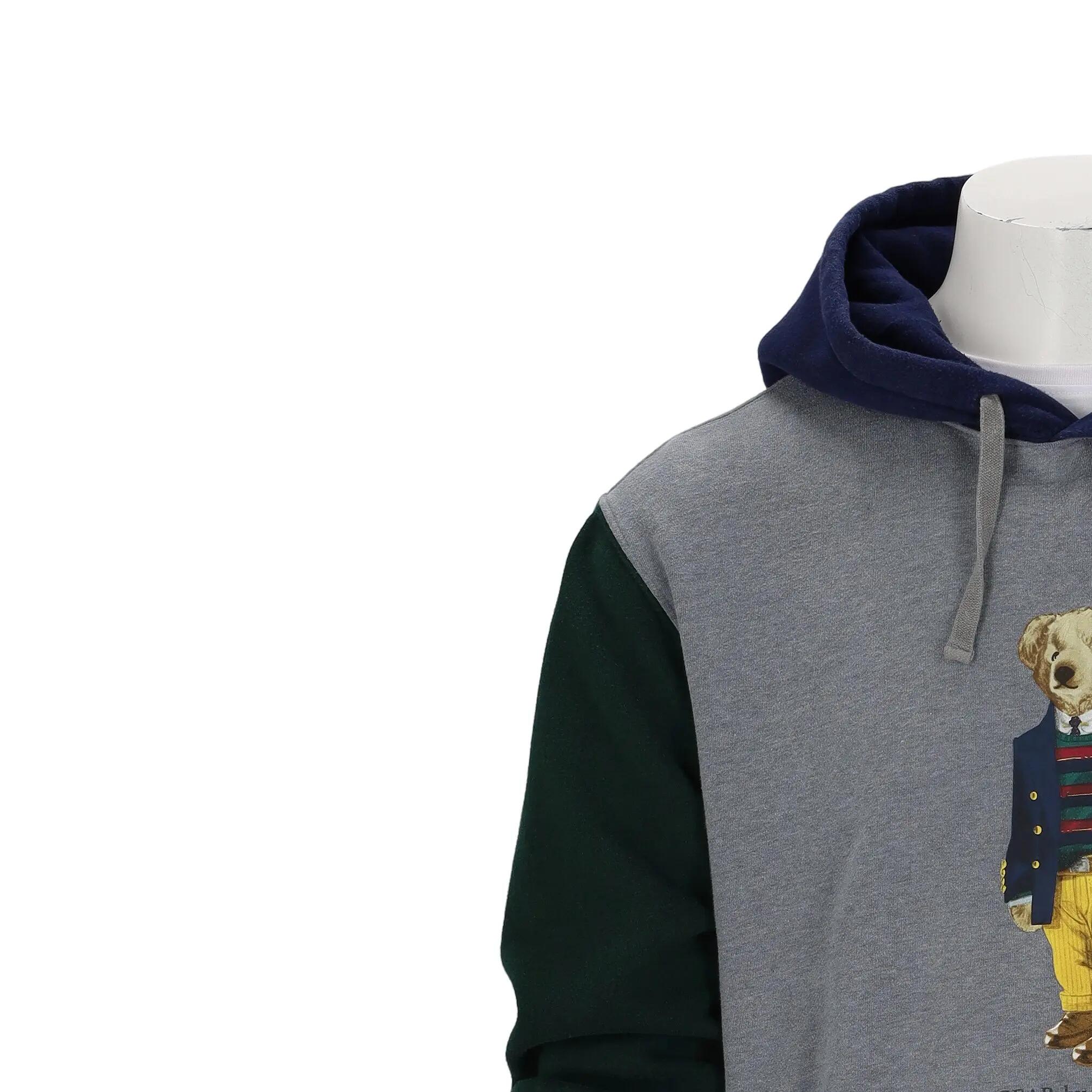 Tweedehands - Heren Hoodie Polo Bear Grijs - Als nieuw 5/15