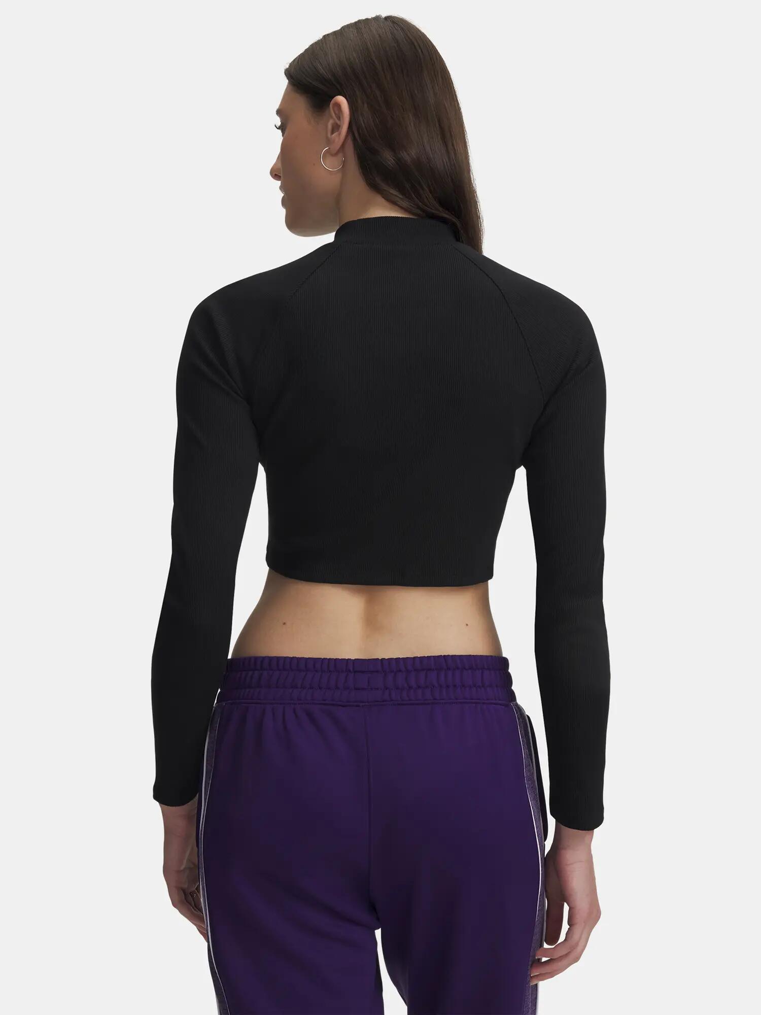 Női póló Under Armour UA RIV RIB MOCK LS 2/3
