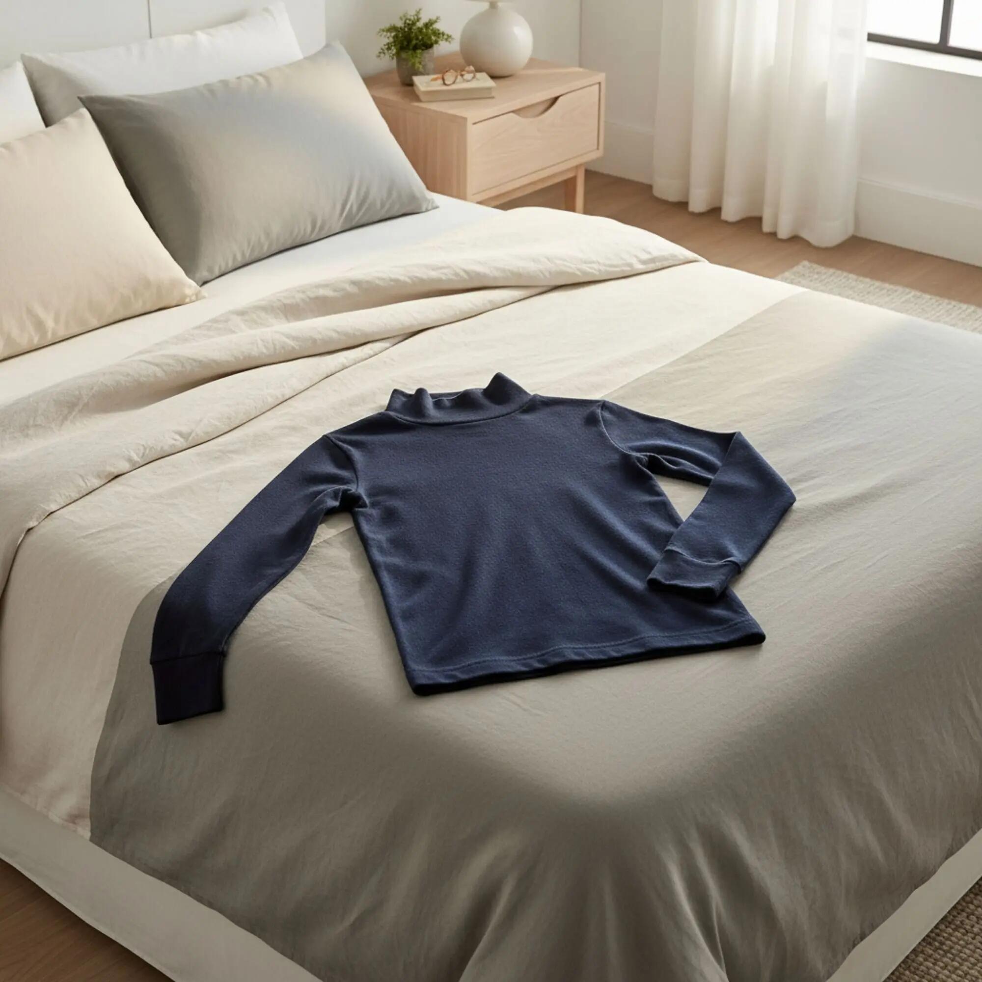 T-Shirt Térmica Manga Comprida Criança BABIDU Punt Nou Azul Marinho 2/7