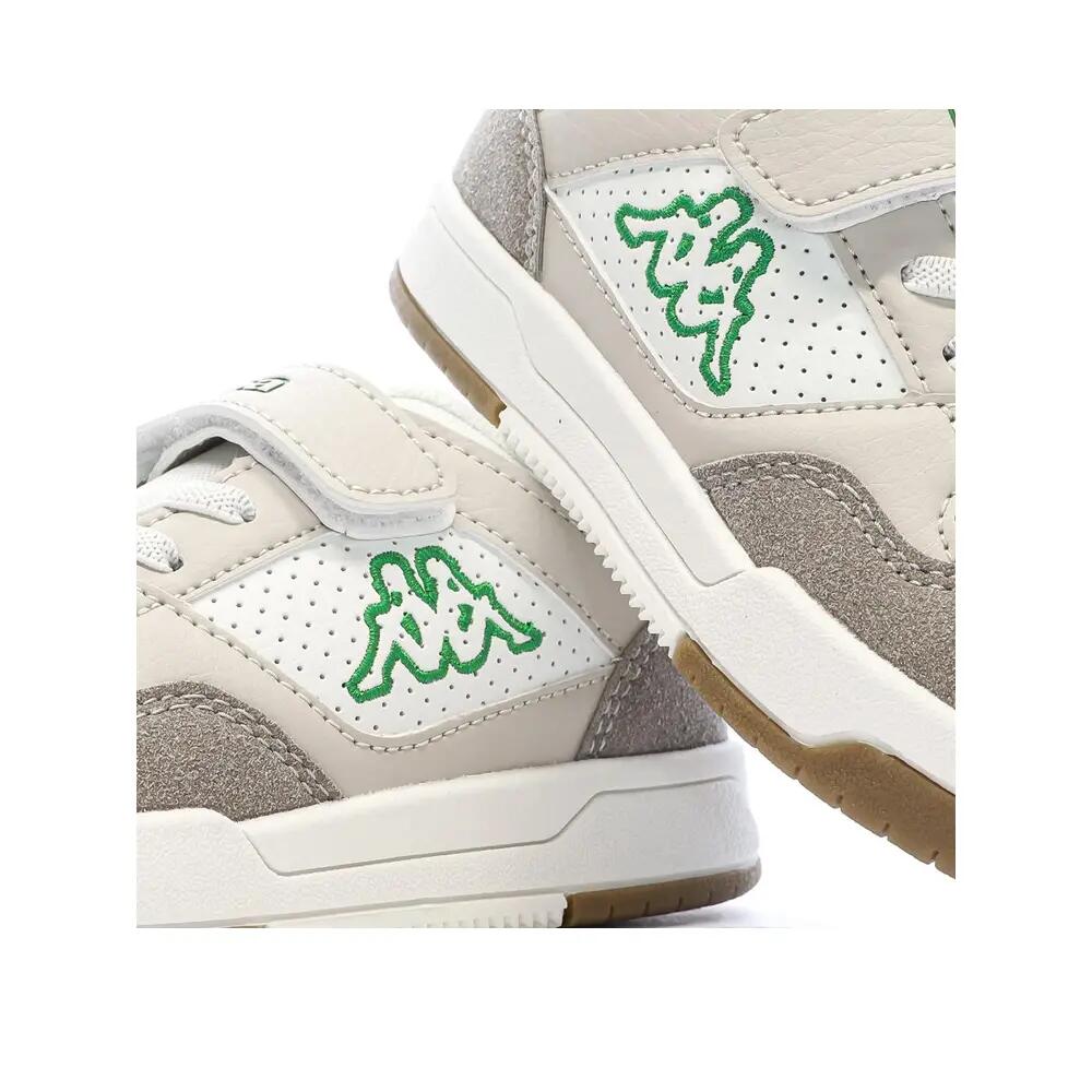 Baskets enfant Manis Ev blanc, beige, vert 8/8