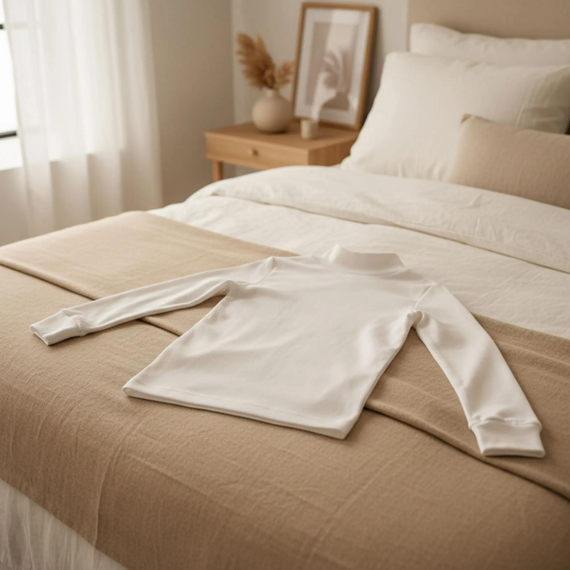 Thermisch Shirt Lange Mouwen Kinderen BABIDU Punt Nou Beige 2/7