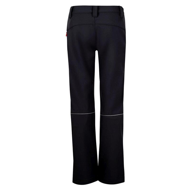 Pantalon Softshell Fjell pour enfants Hydrofuge Noir