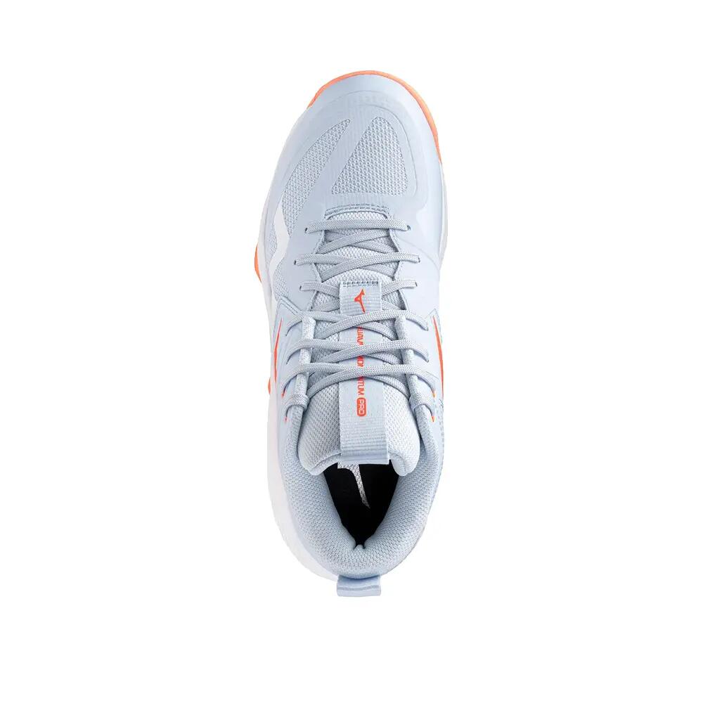 Sport schoenen Mizuno Wave Momentum Pro Mid Blauw/Oranje/Coral 6/6