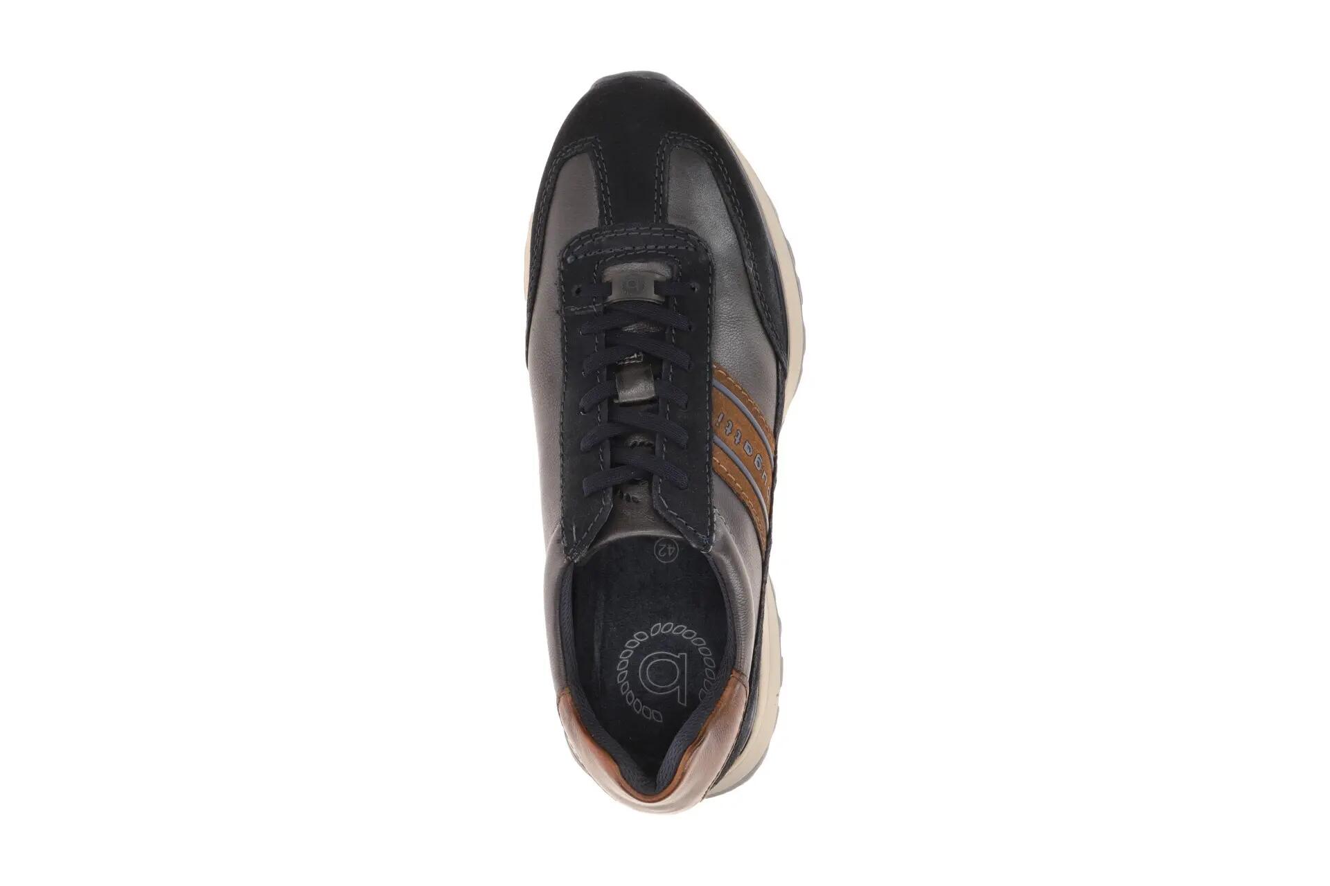 Bugatti Mens Leather Lace-Up Trainer Sneaker Shoes - Timon 6/8