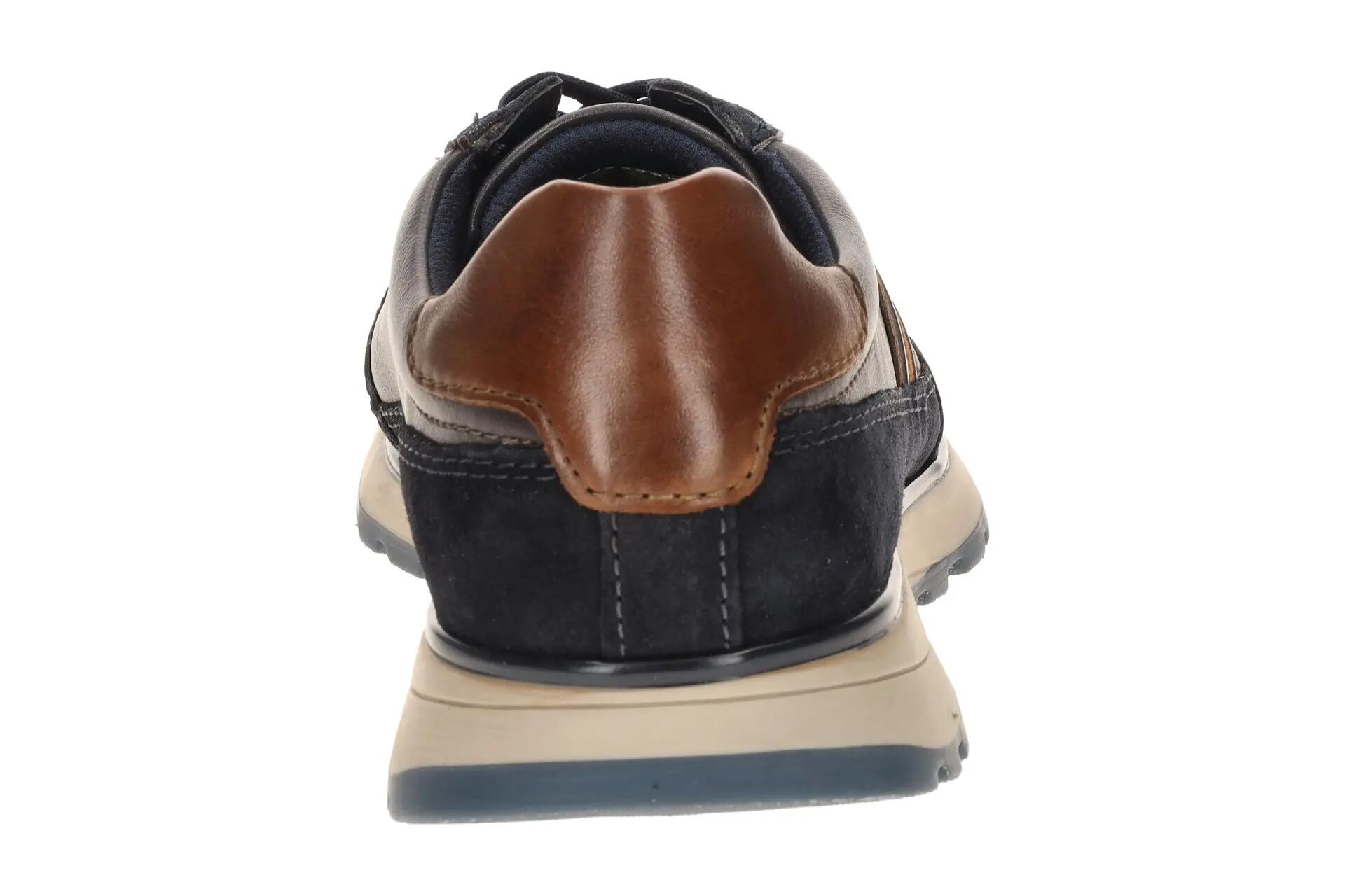 Bugatti Mens Leather Lace-Up Trainer Sneaker Shoes - Timon 5/8